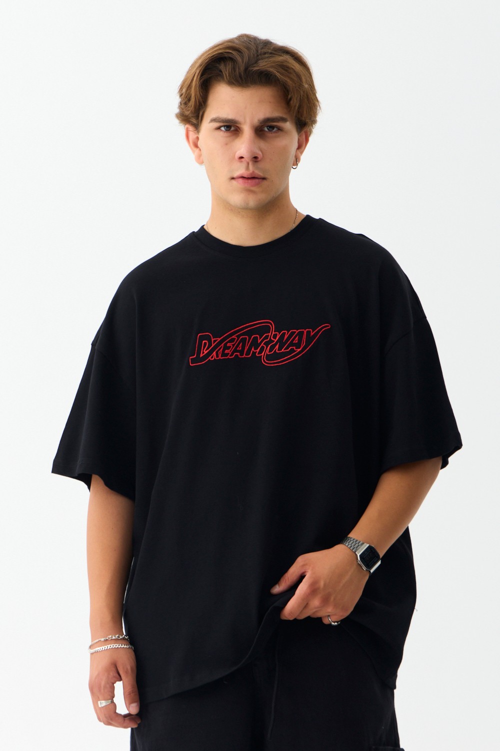 Dreamway Nakışlı Premium Oversize Tişört
