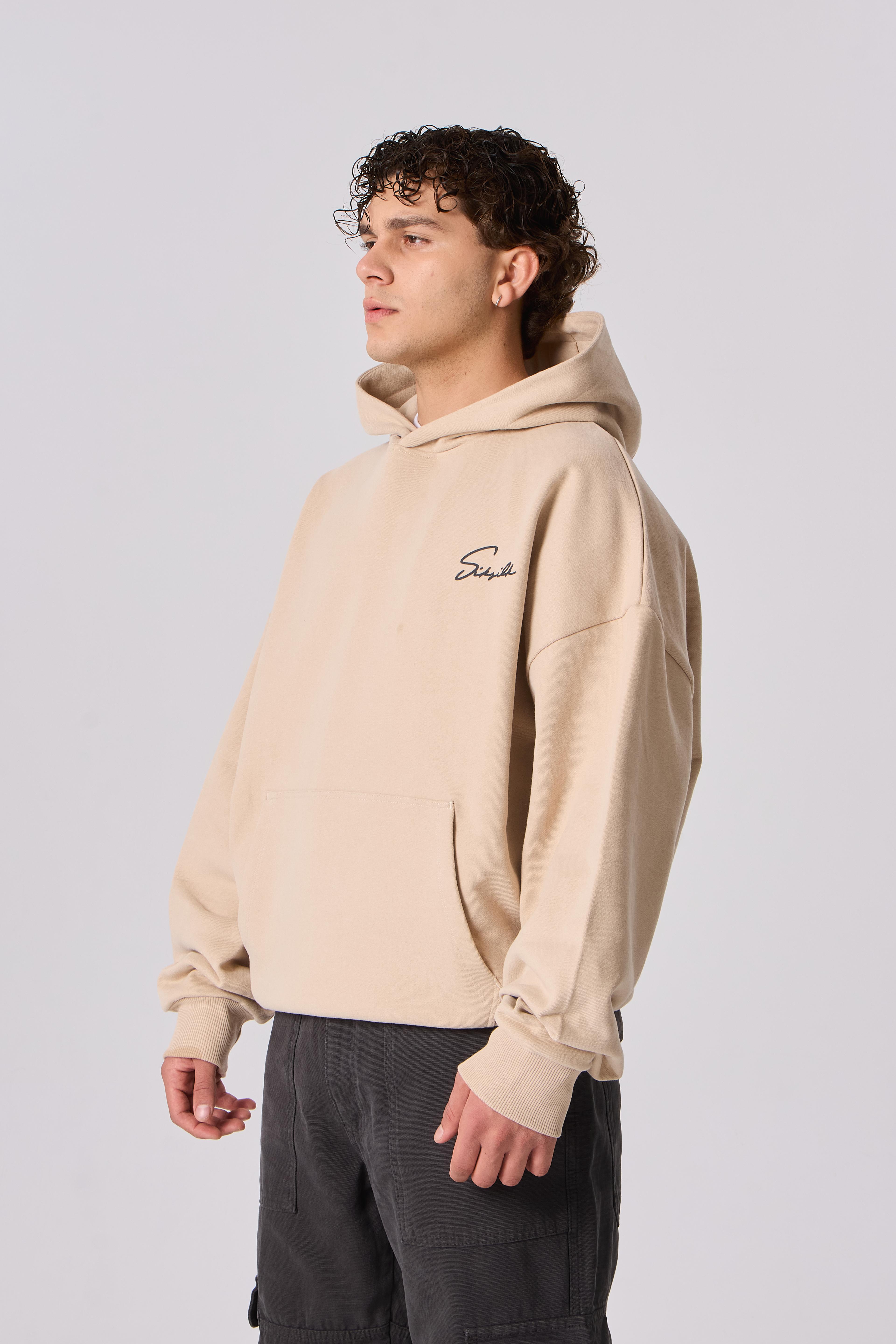 SSLK Signature Baskı Detaylı Oversize Kapüşonlu Sweatshirt