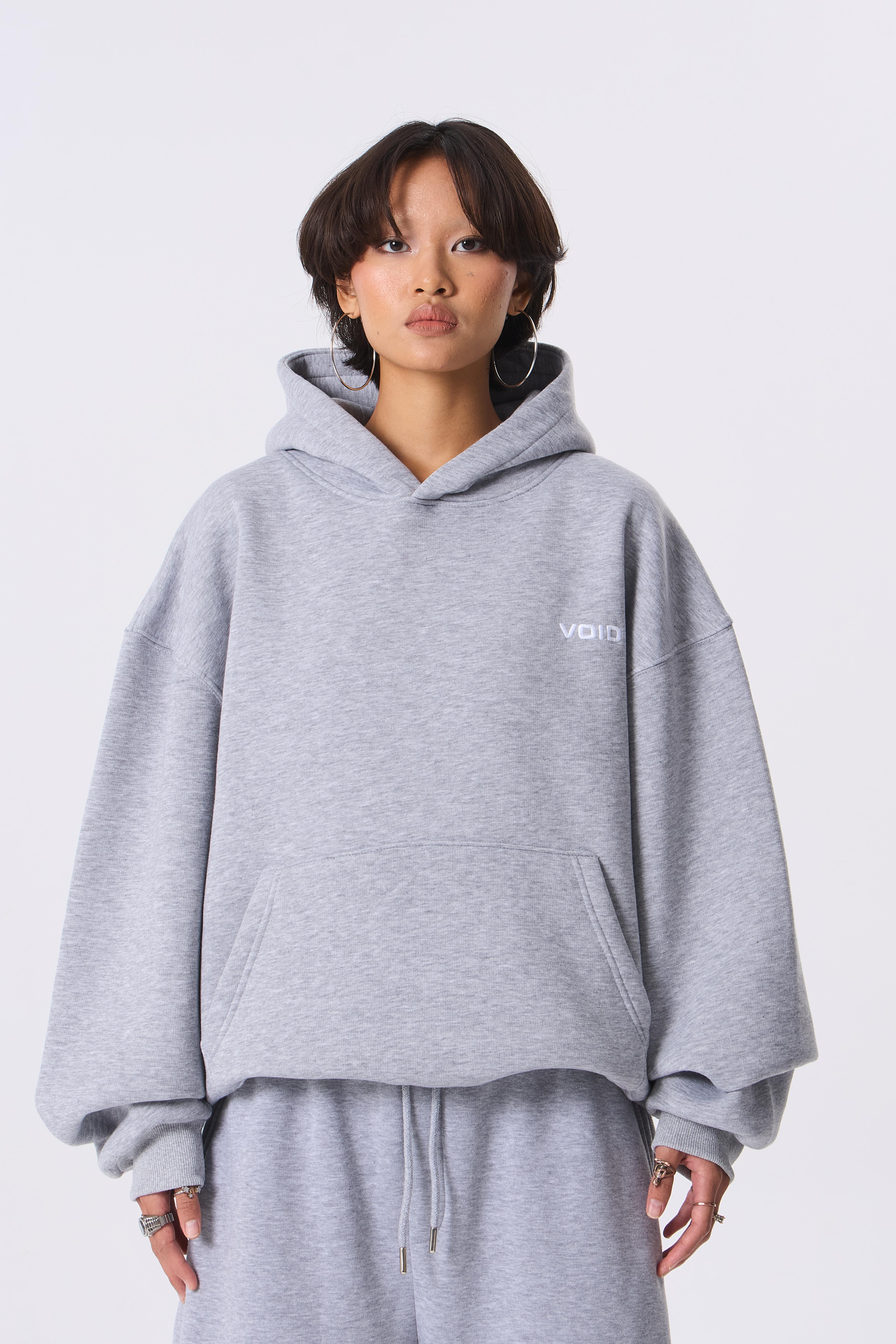 VOID Nakışlı Premium Oversize Hoodie