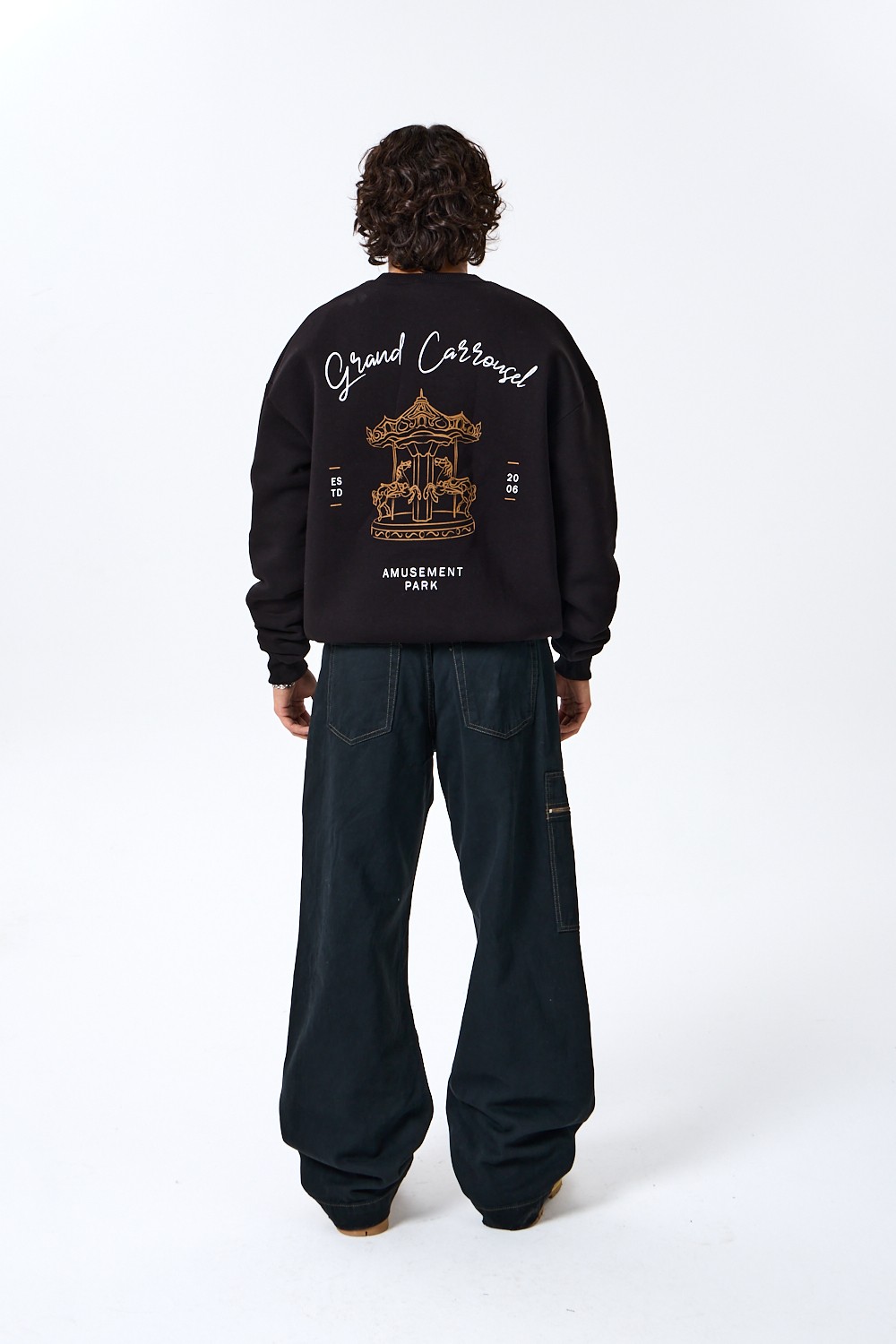 Amusement Park Premium Oversize Sweatshirt