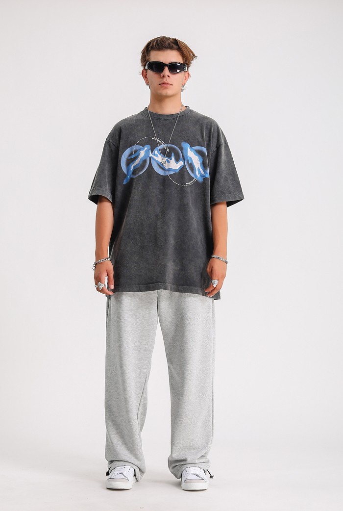 Metaverse Acid Wash Premium Oversize T-shirt