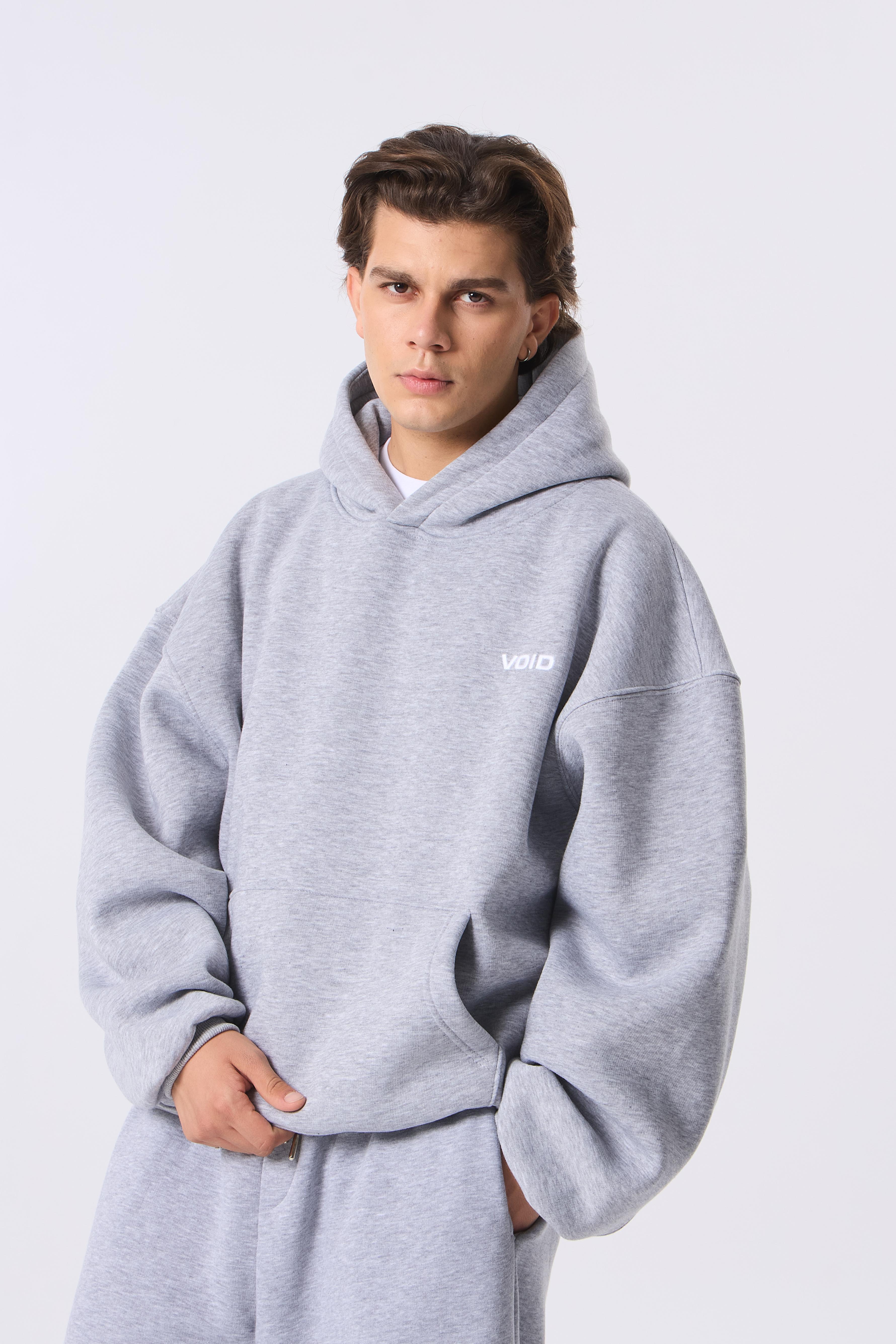 VOID Nakışlı Premium Oversize Hoodie