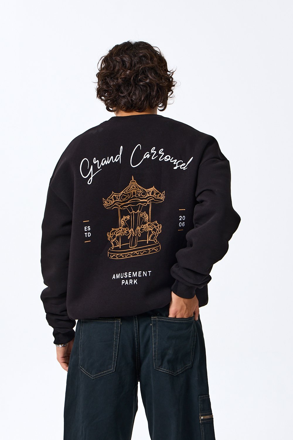 Amusement Park Premium Oversize Sweatshirt