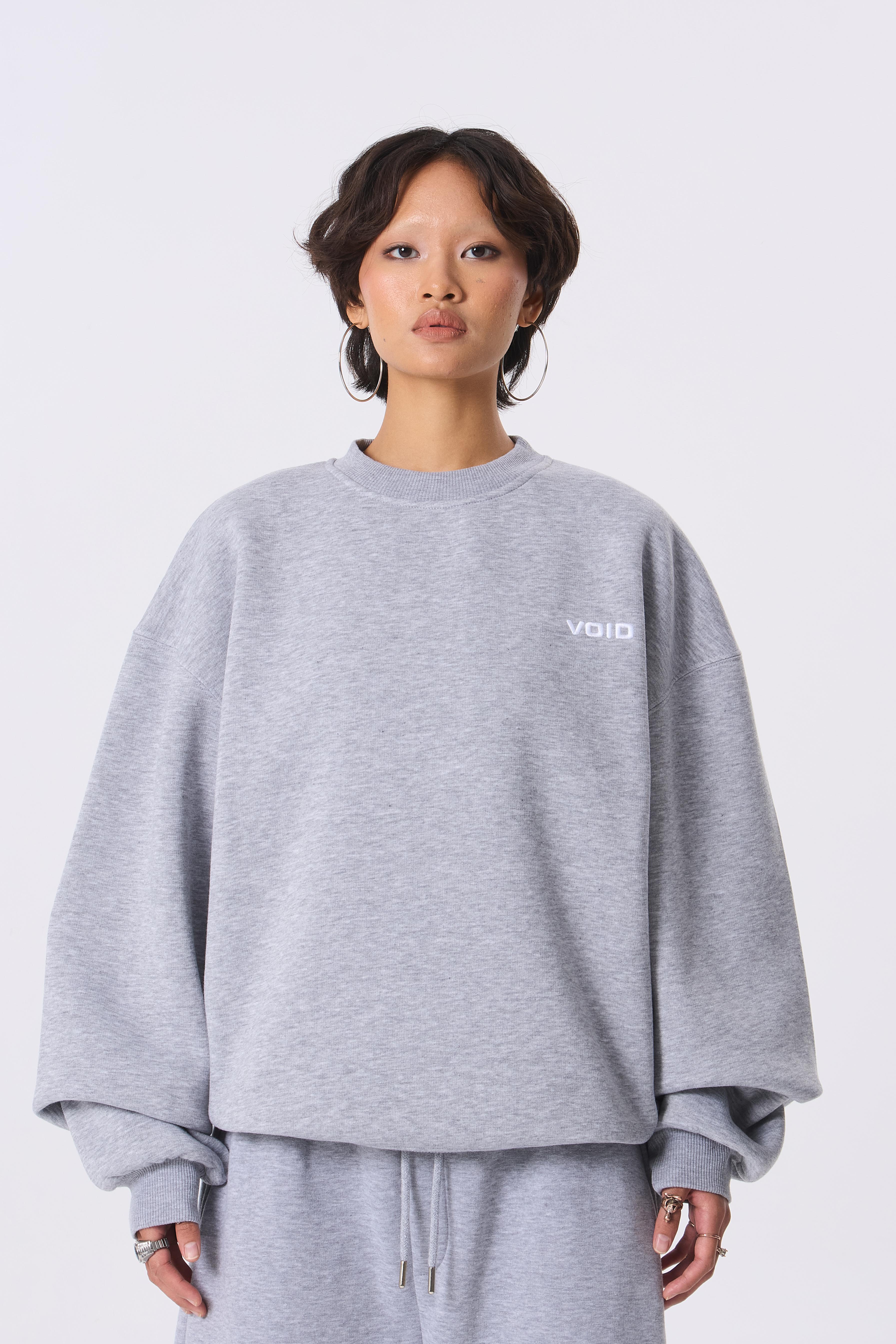 VOID Nakışlı Premium Oversize Sweatshirt