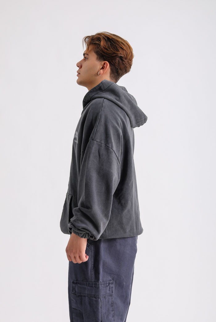 California Washed Premium Zip Oversize Hoodie