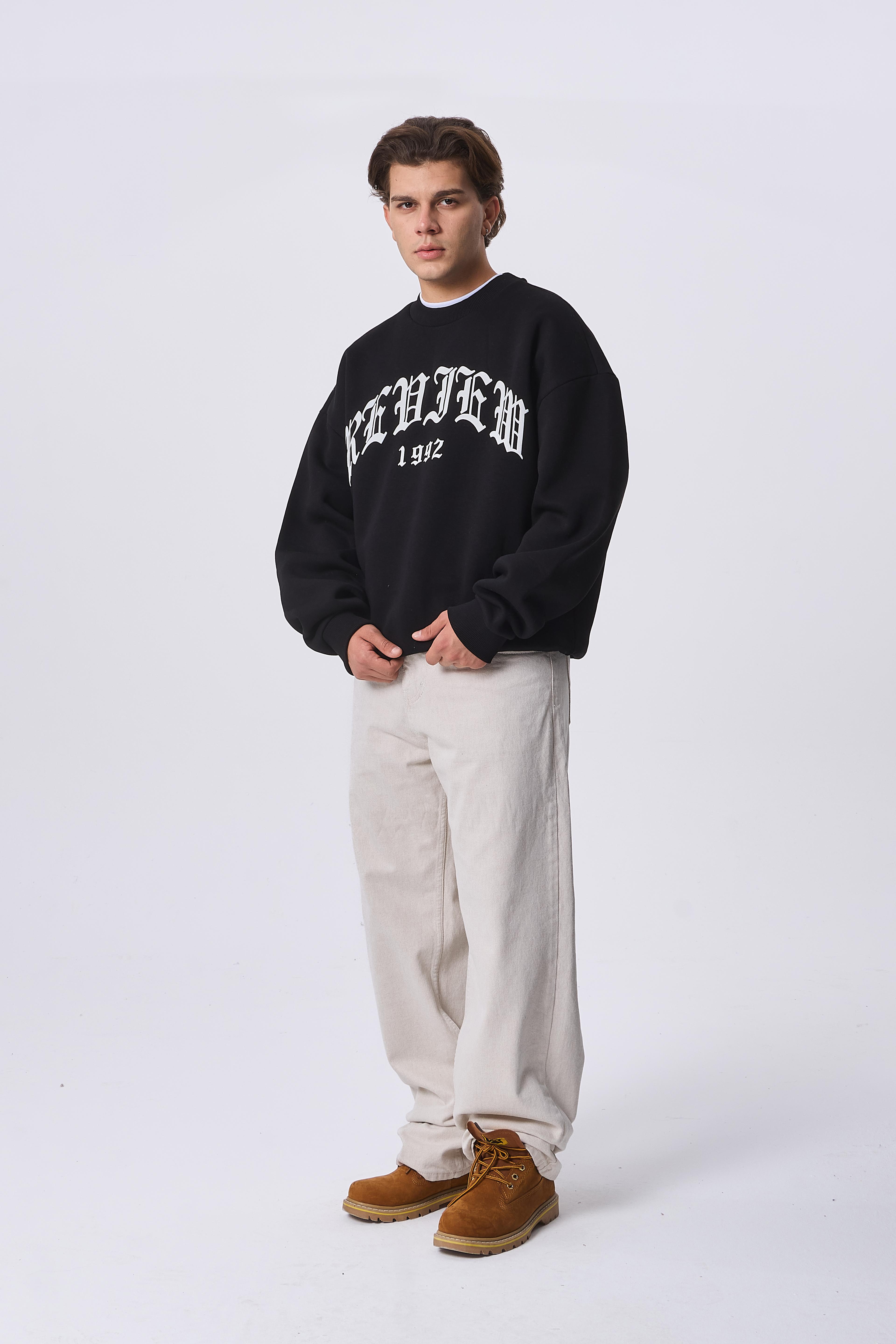 RVW 1992 Baskılı Premium Oversize Sweatshirt