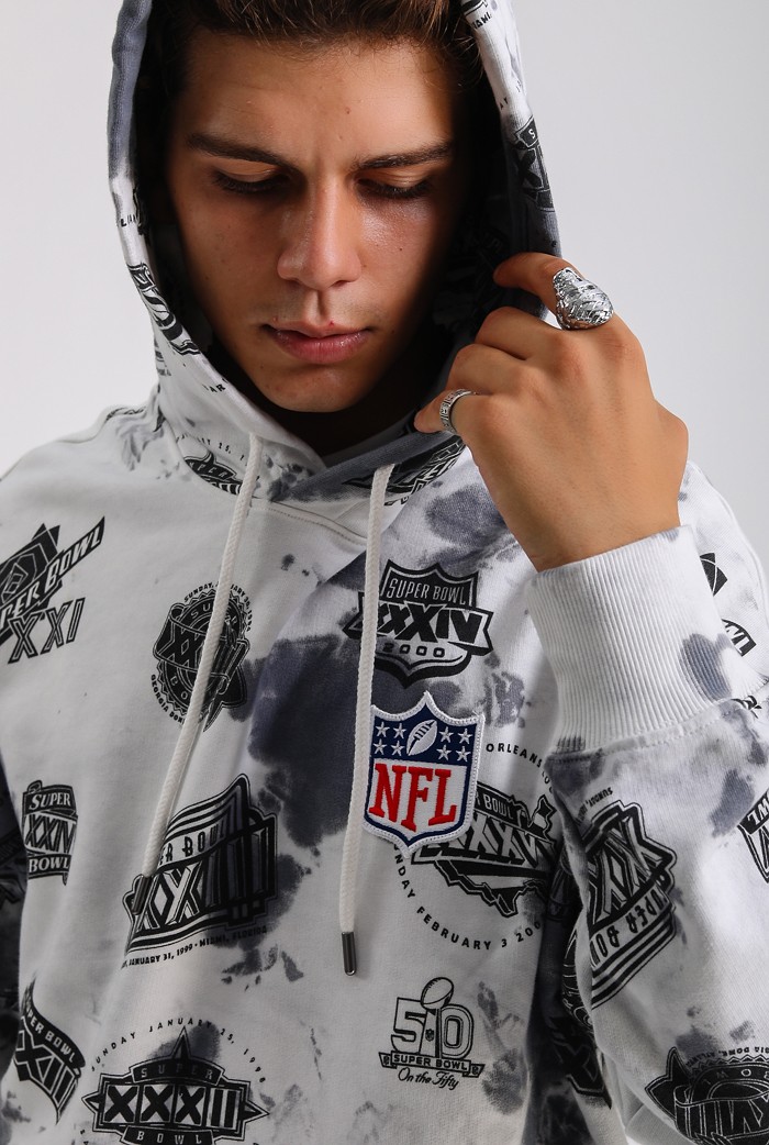 NFL Nakış Detaylı Premium Oversize Hoodie