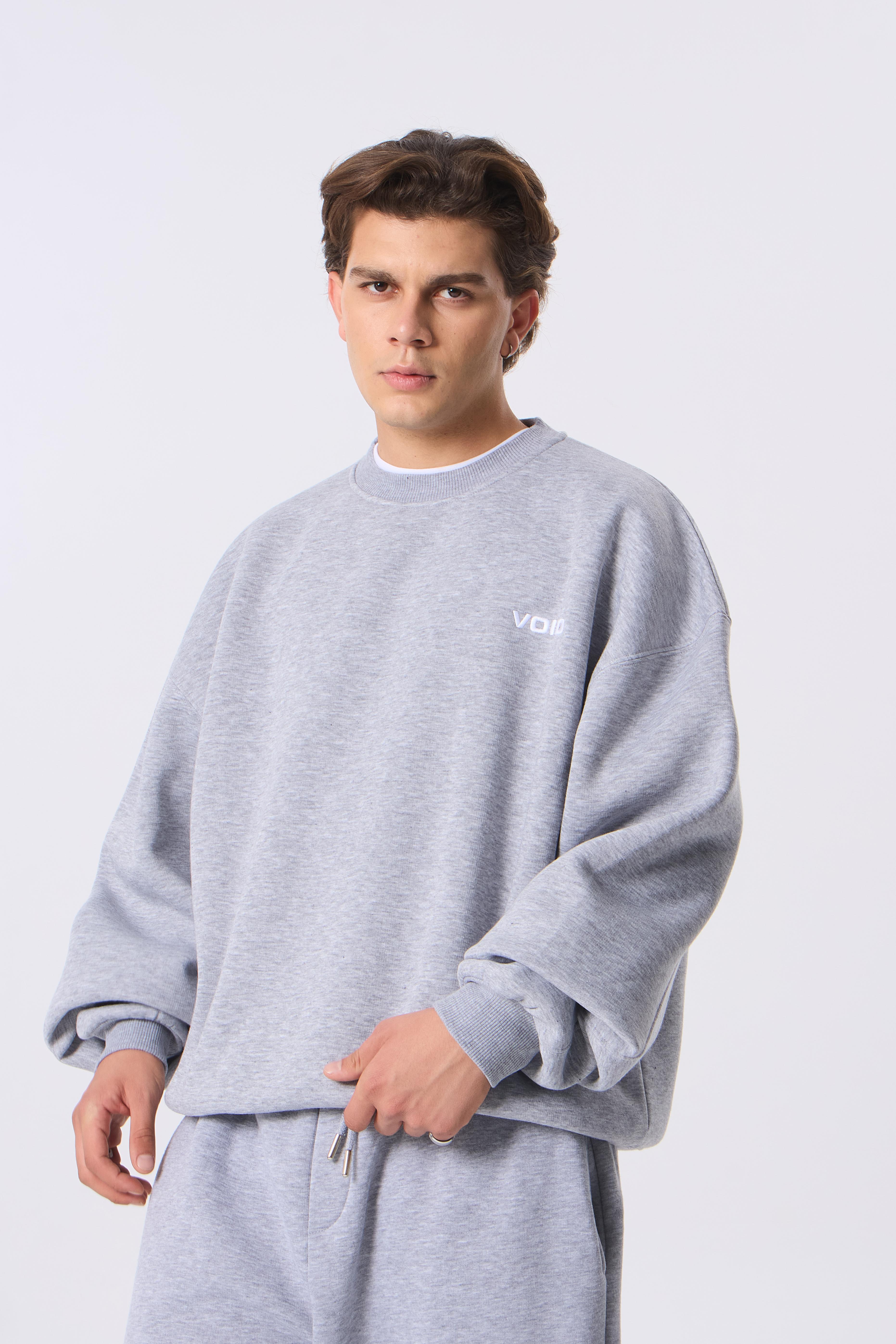 VOID Nakışlı Premium Oversize Sweatshirt