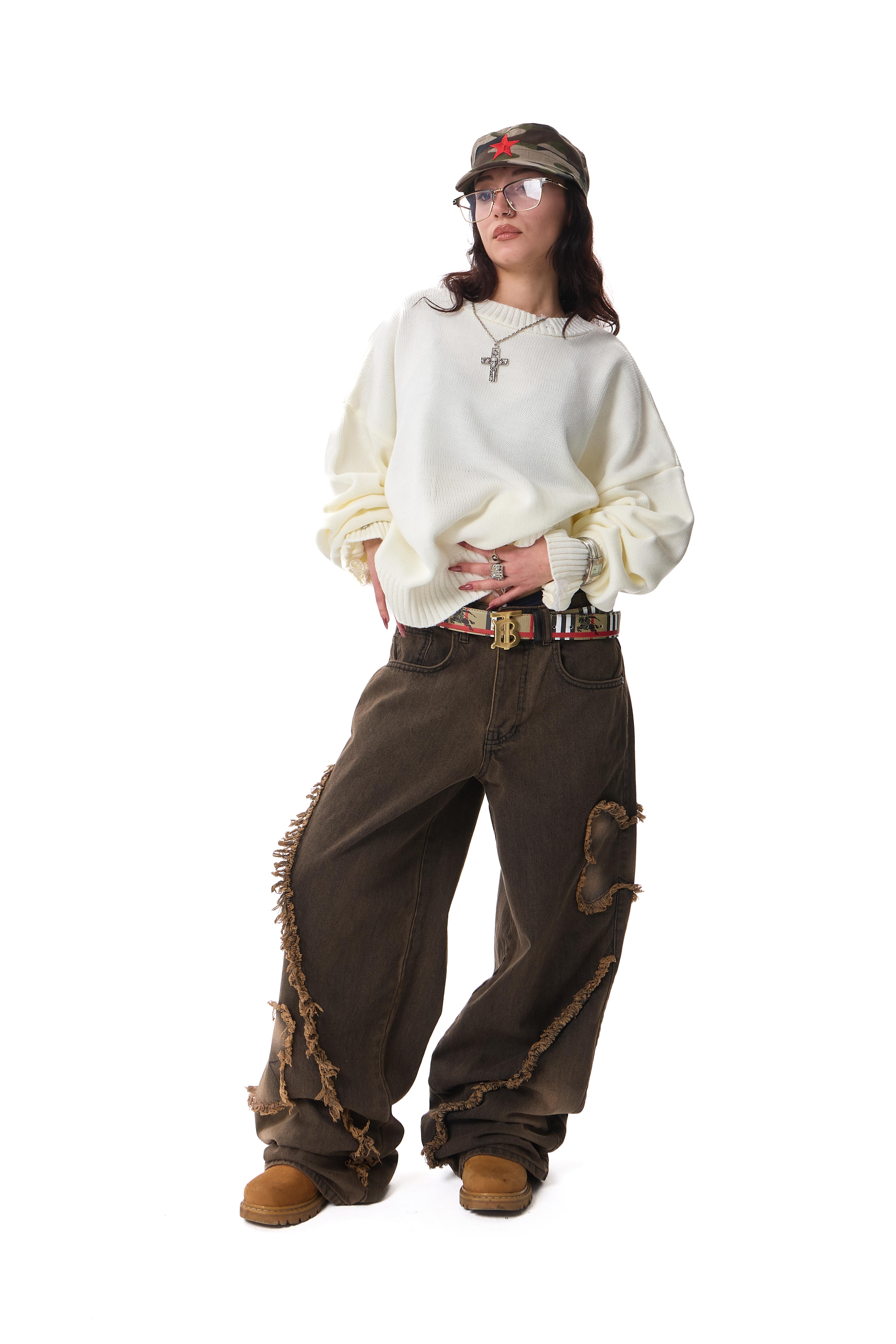 Tassel Detay Premium Baggy Pantolon