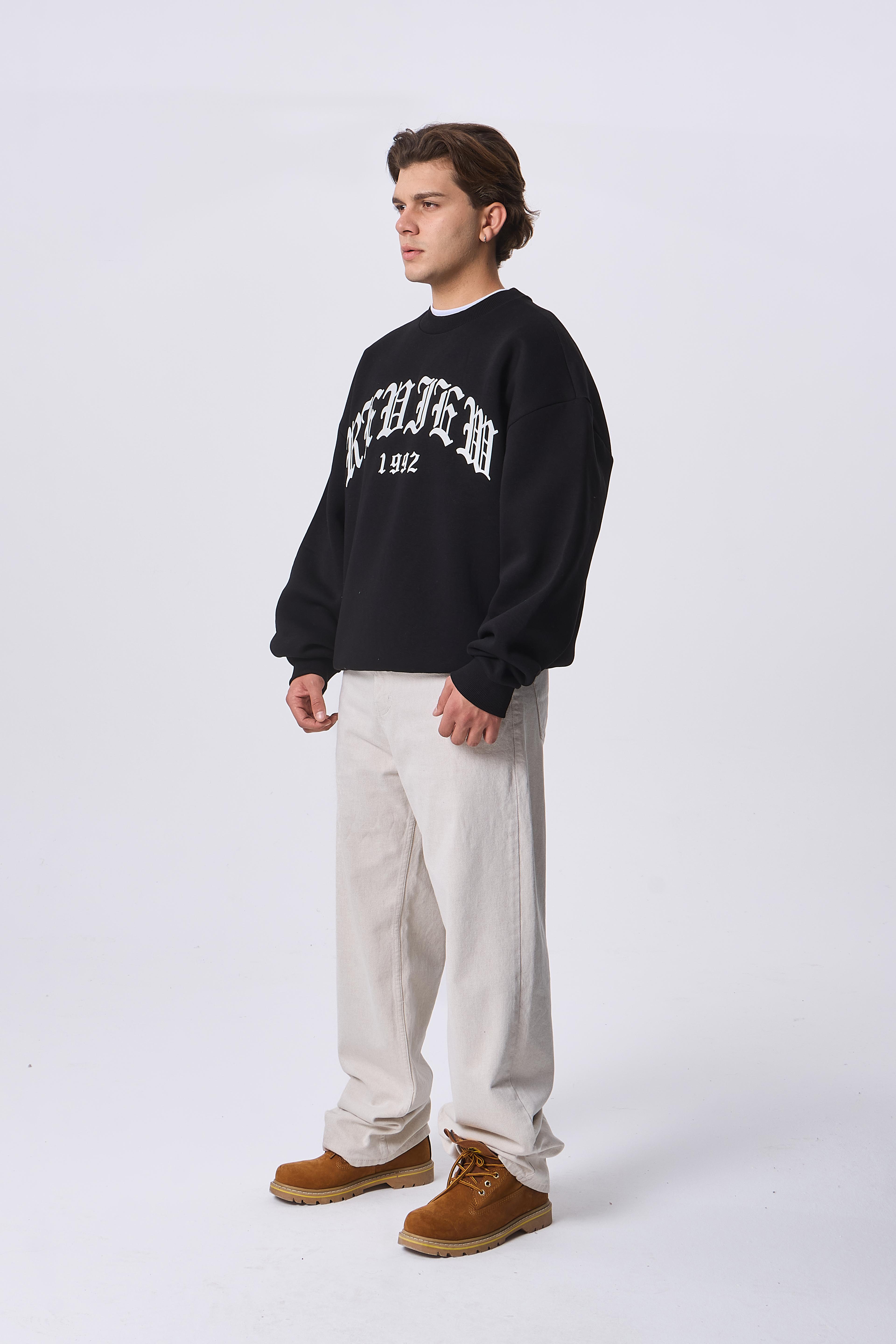 RVW 1992 Baskılı Premium Oversize Sweatshirt