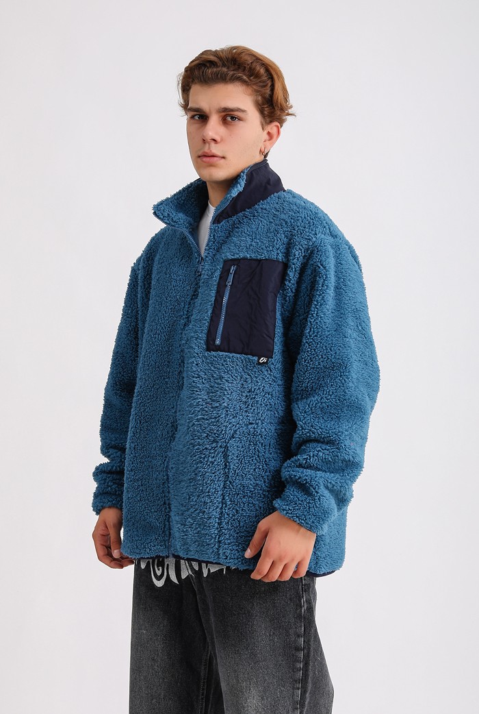 Peluş Full-Zip Premium Oversize Ceket