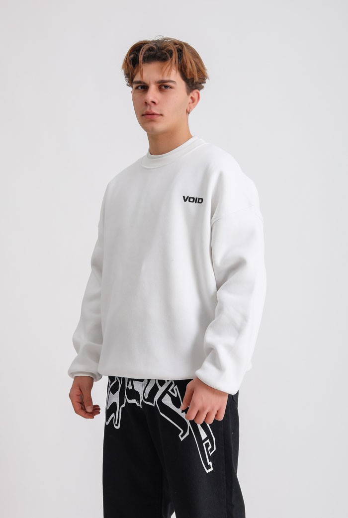 VOID Nakışlı Detaylı Premium Oversize Sweatshirt