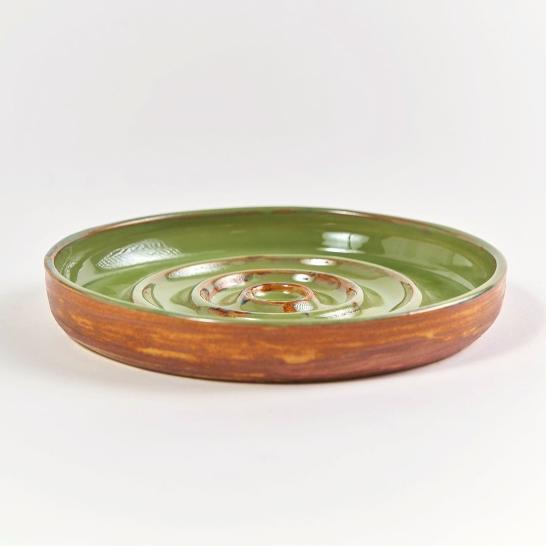 El Yapımı Stoneware Servis Tabağı, 22cm