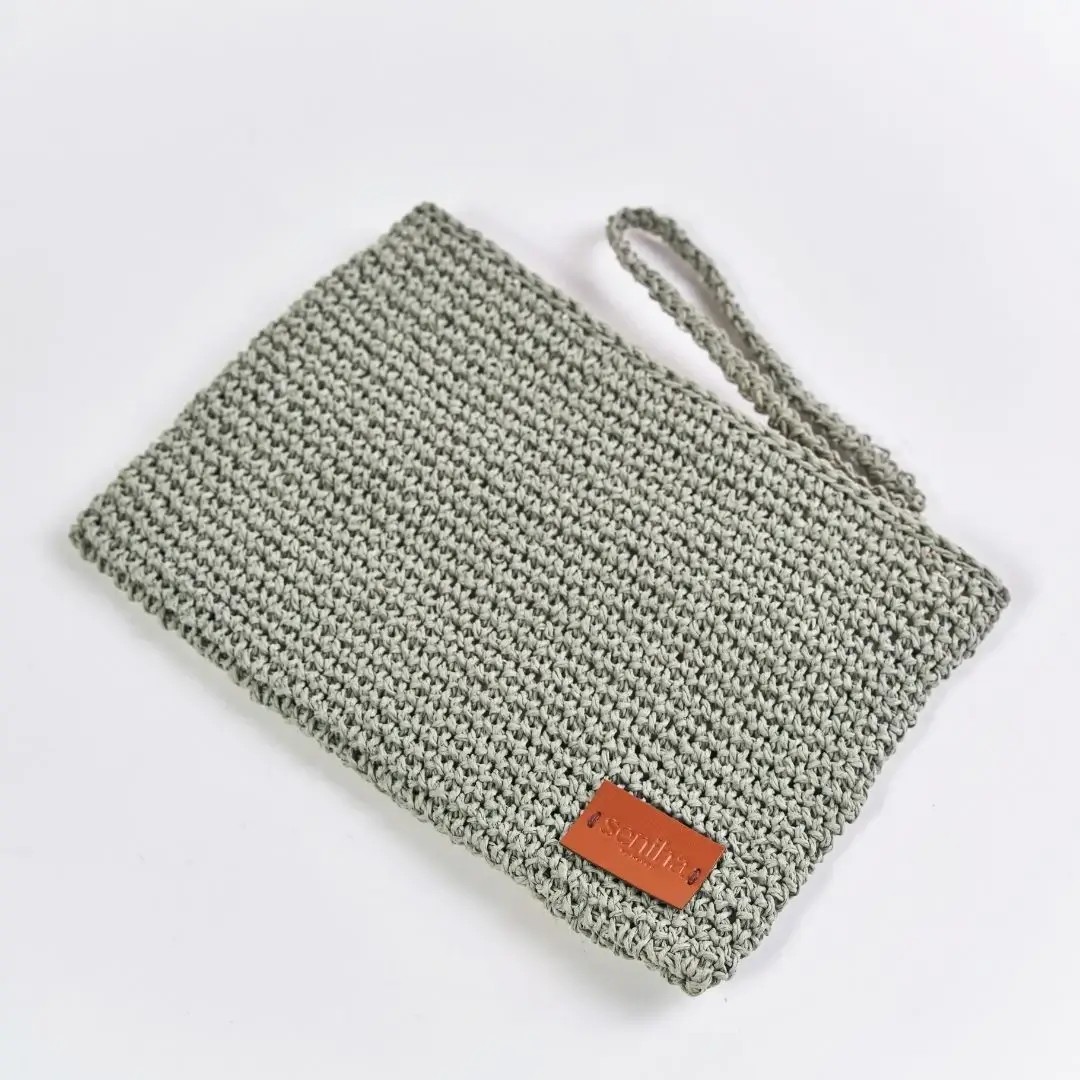 El Yapımı Clutch Yeşil