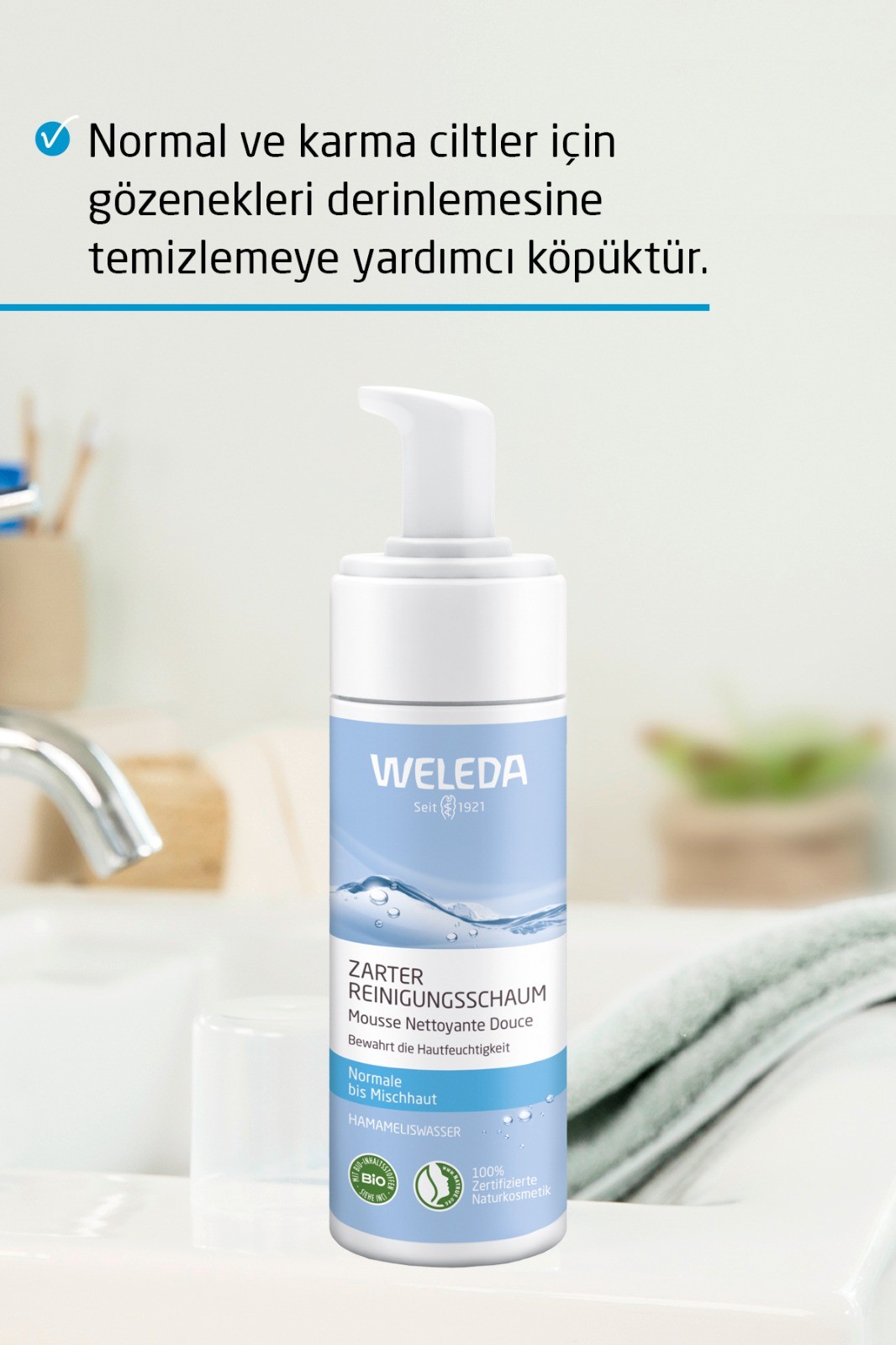 Organik Derinlemesine Yüz Temizleme Köpüğü