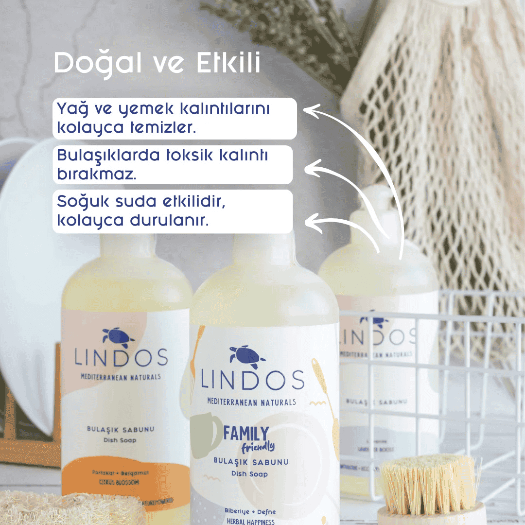 Doğal Bitkisel Bulaşık Deterjanı Portakal&Bergamot