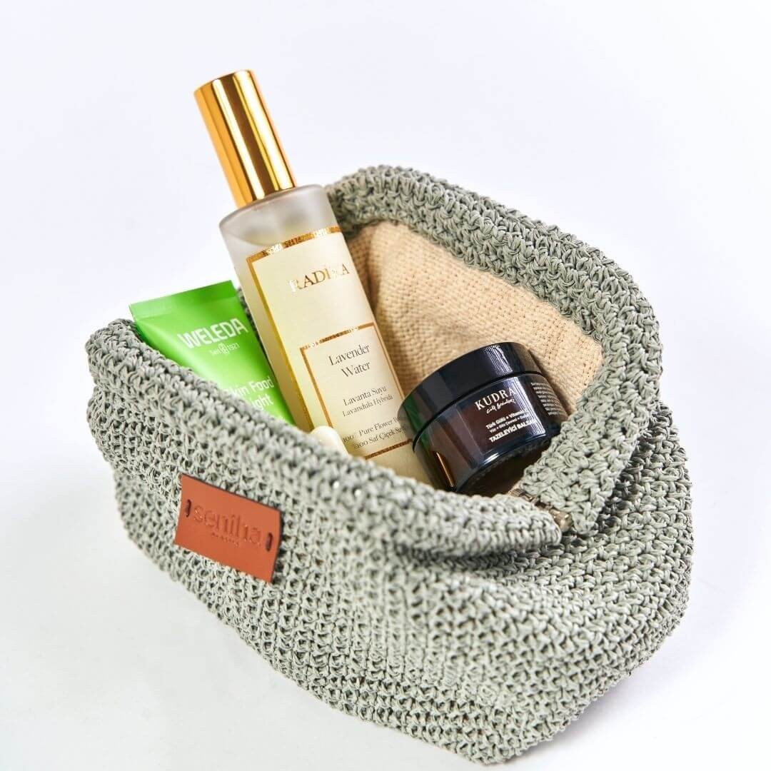 El Yapımı Mini Clutch Yeşil