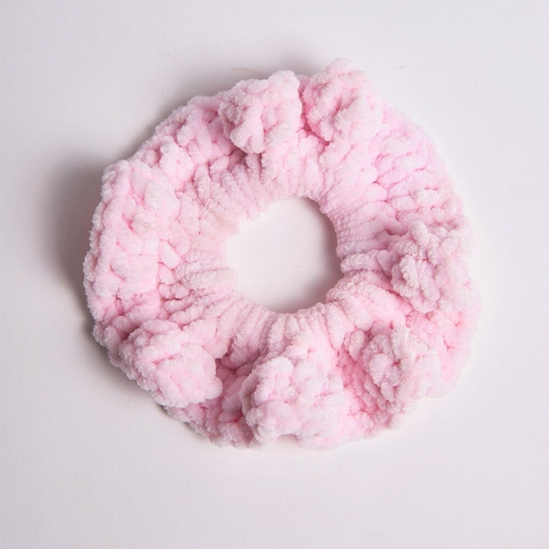 Saç Tokası-Scrunchie-Pembe