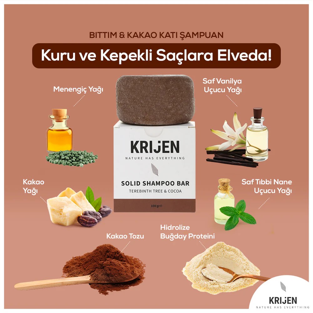 Bıttım & Kakao Katı Şampuan