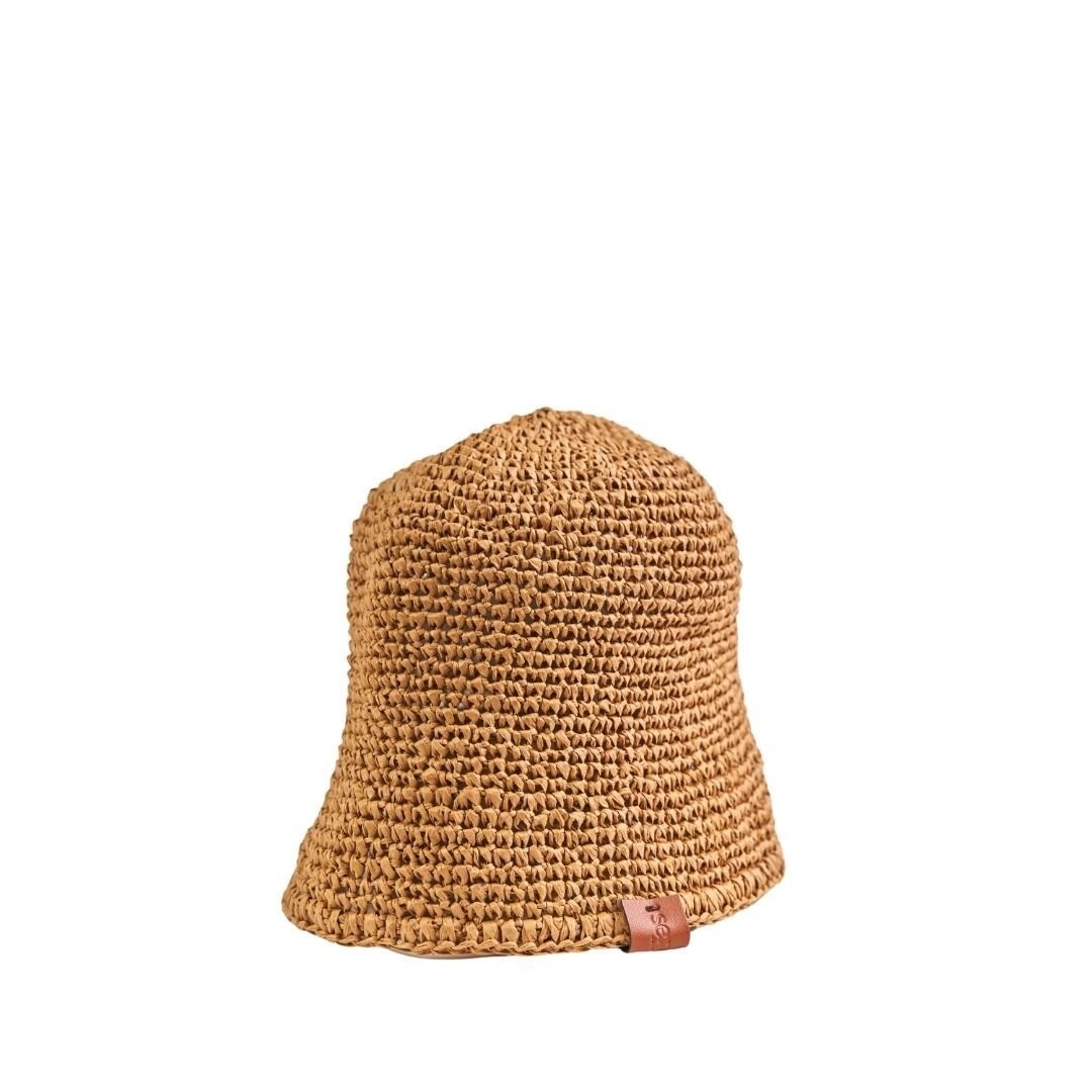 El Yapımı Rafya Bucket Şapka - Hasır