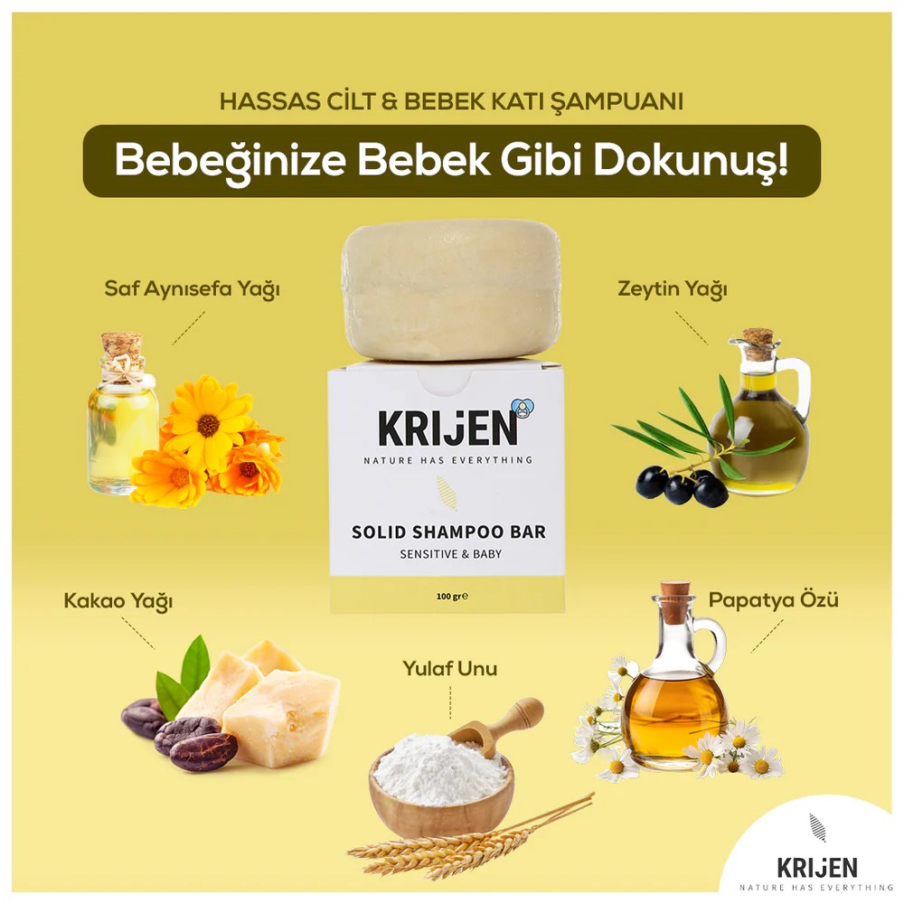 Hassas Cilt & Bebek Katı Şampuan