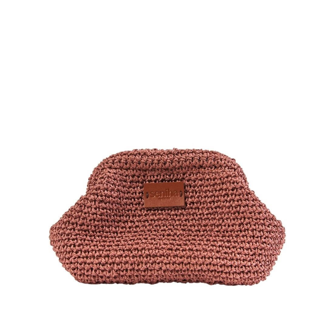 El Yapımı Mini Clutch Pembe
