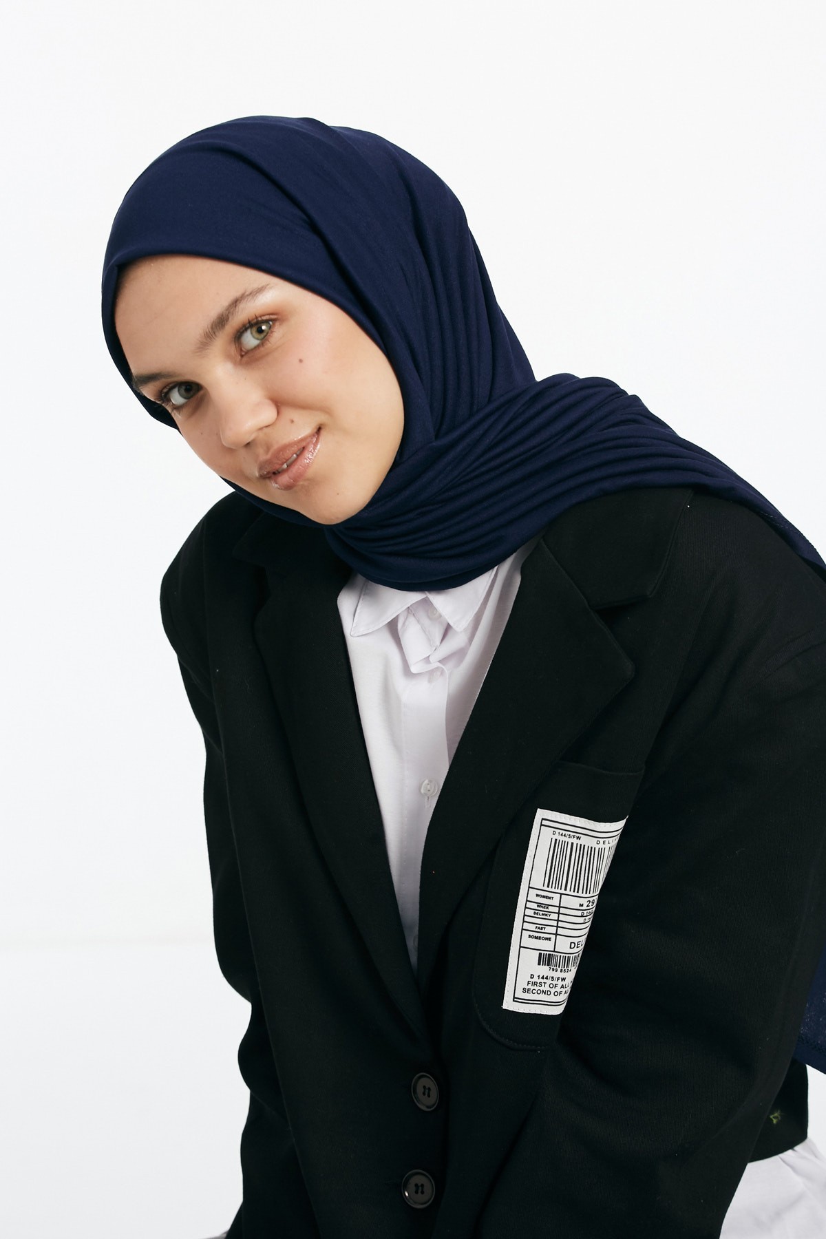Penye Şal - Lacivert