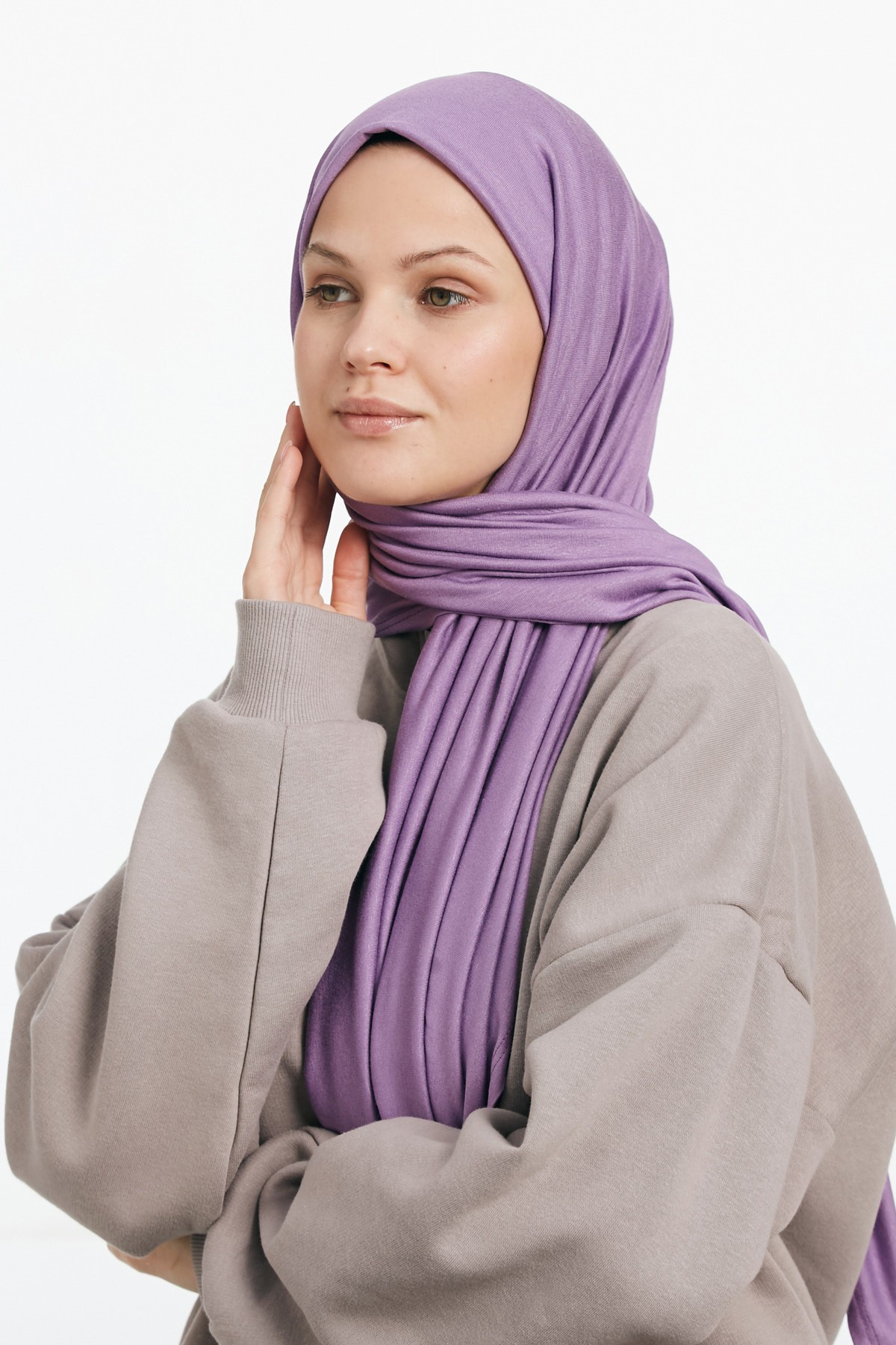 Penye Şal - Eflatun
