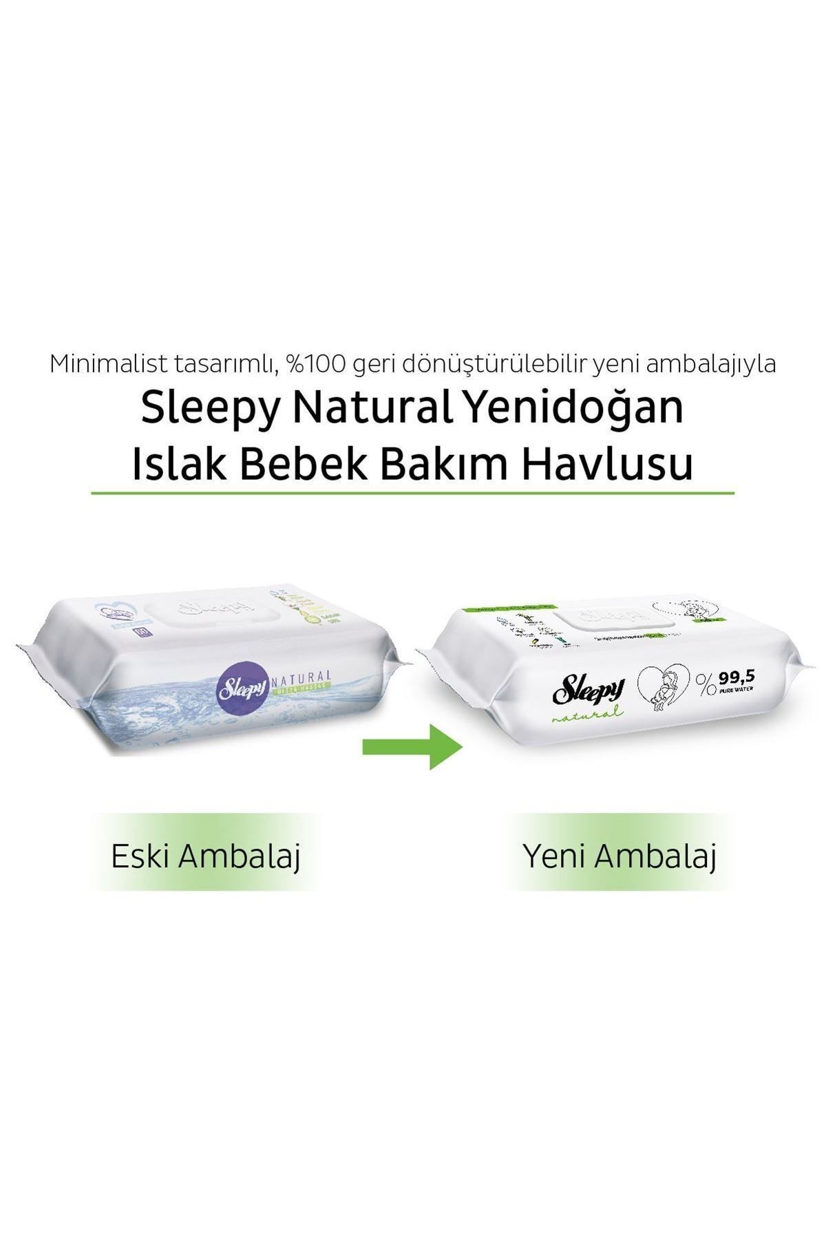 Natural Newborn Wet Baby Care Towel 12x90 (1080 Sheets)