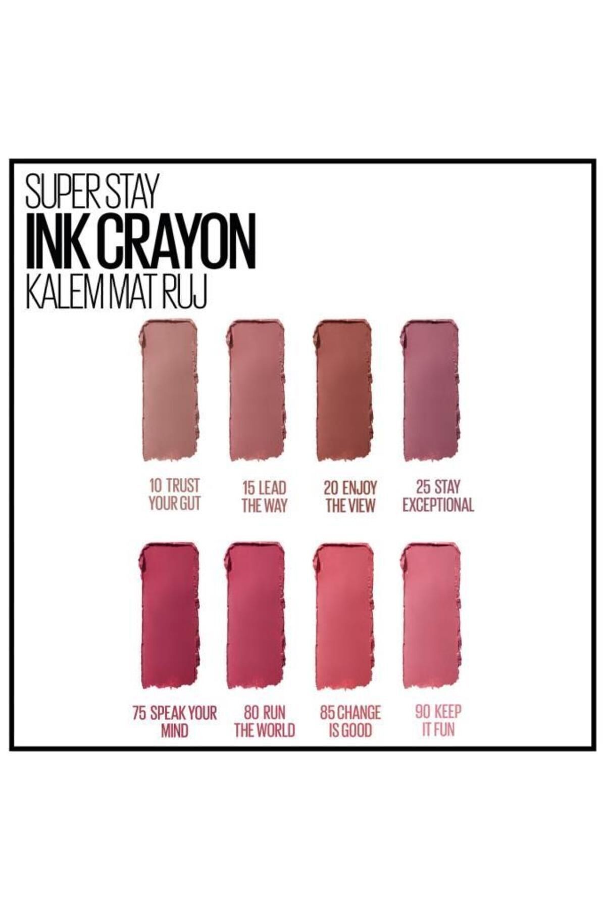 Super Stay Ink Crayon Kalem Mat Ruj - 25 Stay Exceptional