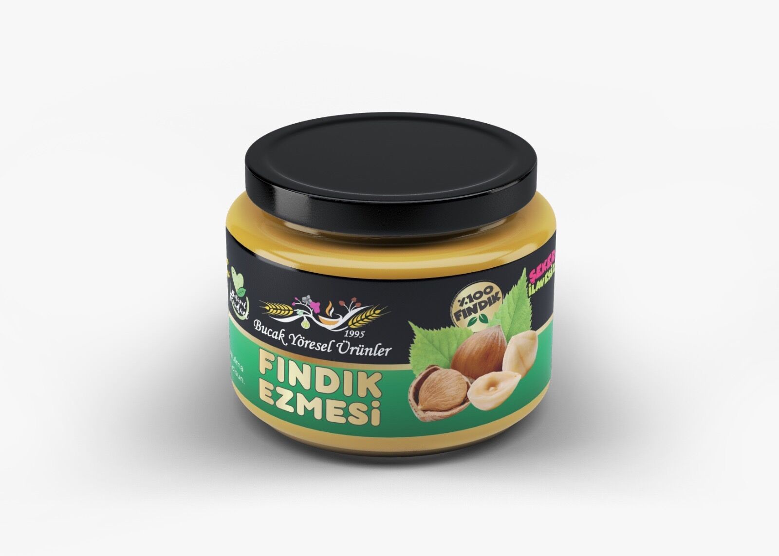 Fındık Ezmesi 300G Katkısız, Şeker İlavesiz %100 Fındık