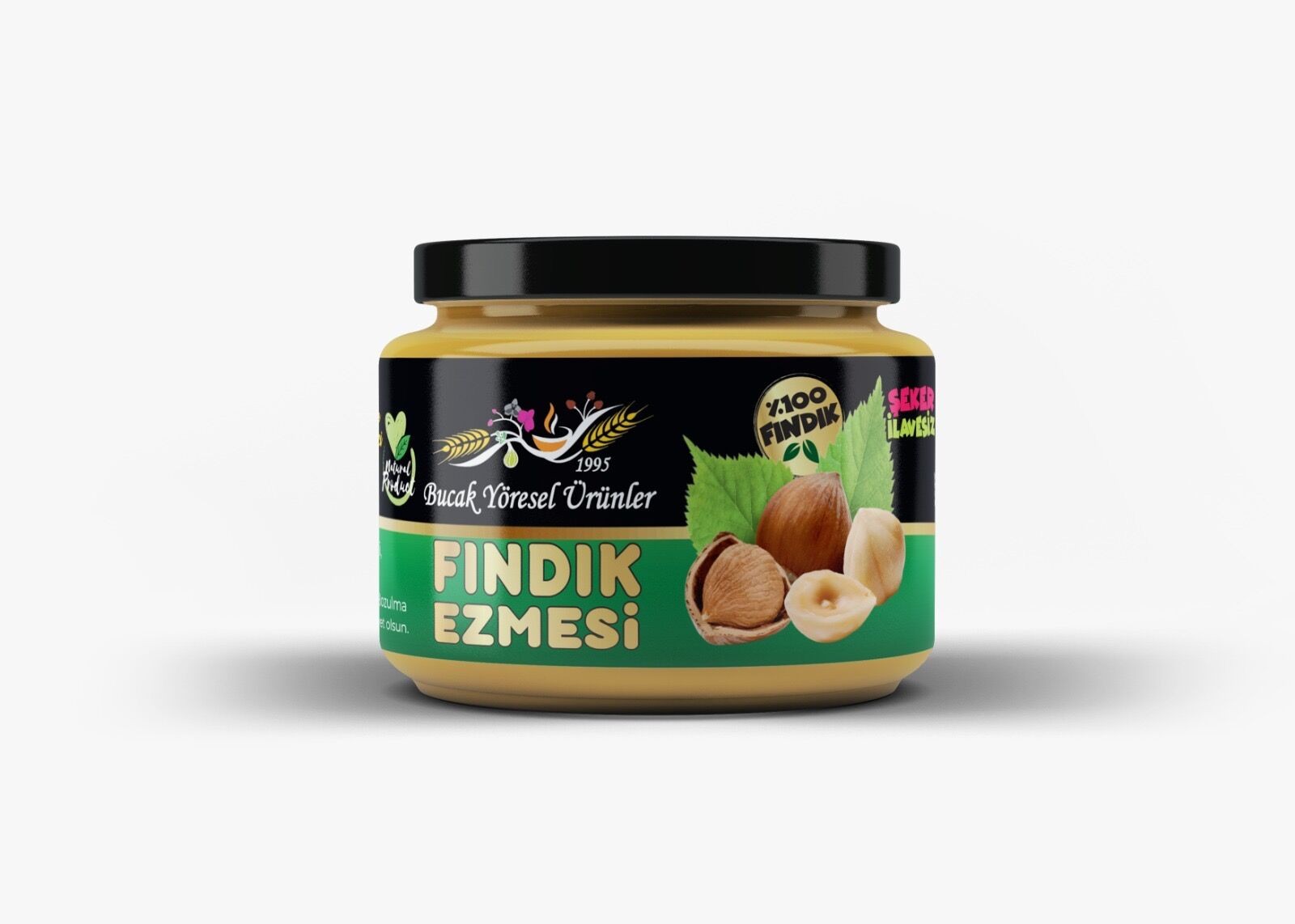 Fındık Ezmesi 300G Katkısız, Şeker İlavesiz %100 Fındık