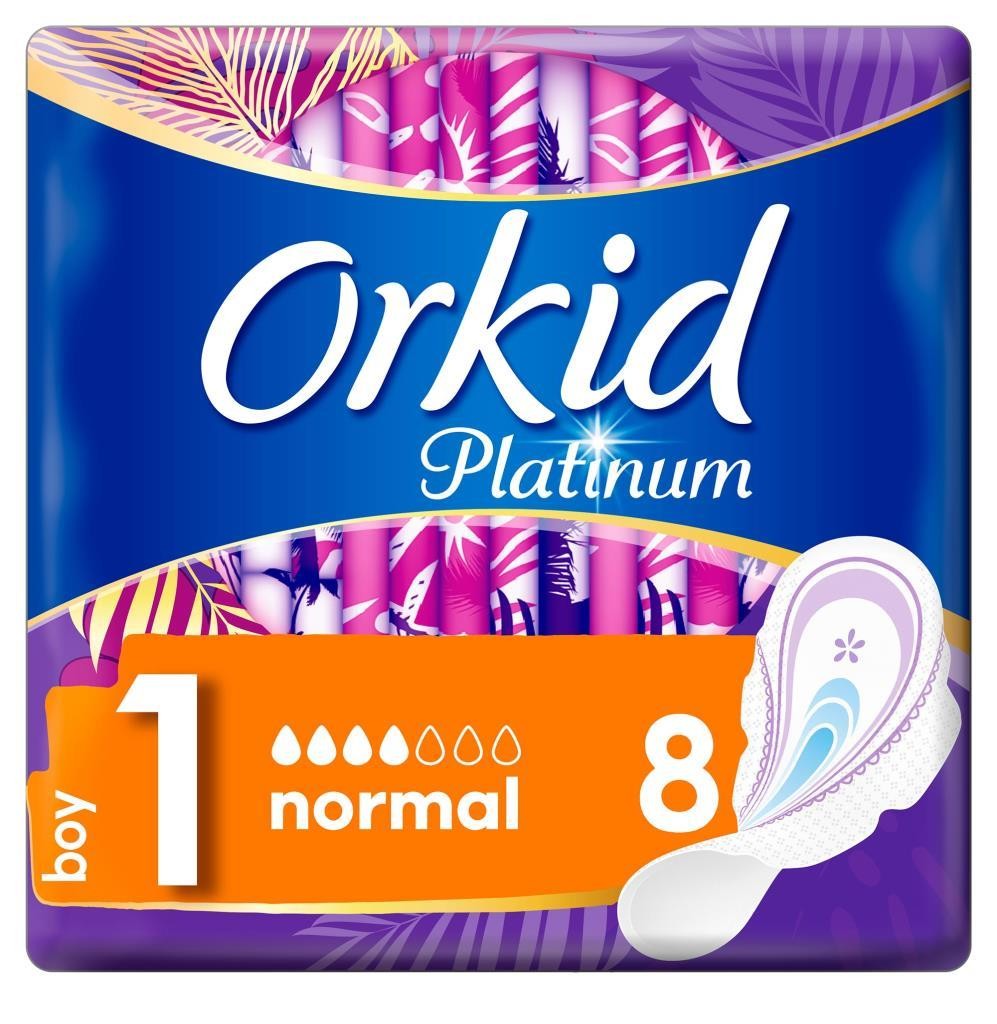 Orkid Platinum 1 Boy Normal Hijyenik Ped 8'li