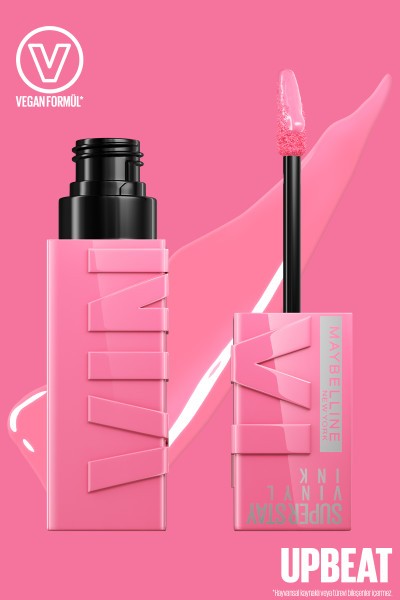 Maybelline New York Super Stay Vinyl Ink Uzun Süre Kalıcı Likit Parlak Ruj - 155 Upbeat 