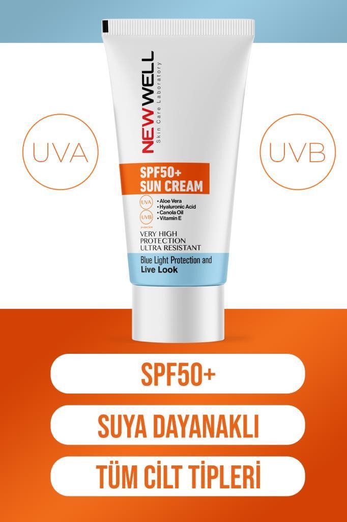 New Well Güneş Kremi Yüksek Koruma SPF50+ 50 ml 