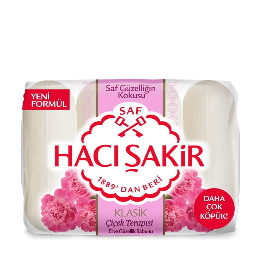 Hacı Şakir Güzellik Sabunu Klasik Çiçek Terapisi 4x70 gr
