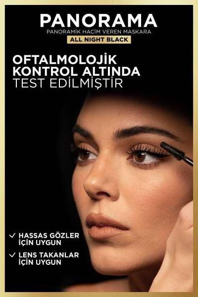  L'Oréal Paris Panorama Hacim Veren Maskara All Night Black - Siyah