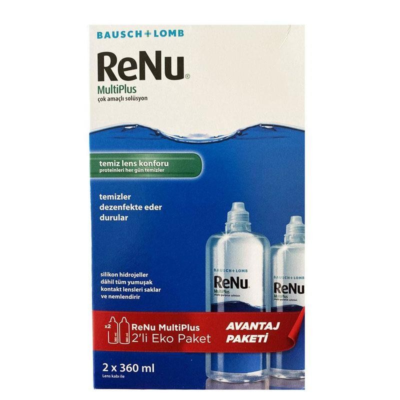 Bausch & Lomb Renu Multi Plus Çok Amaçlı Lens Solüsyonu 2x360 ml