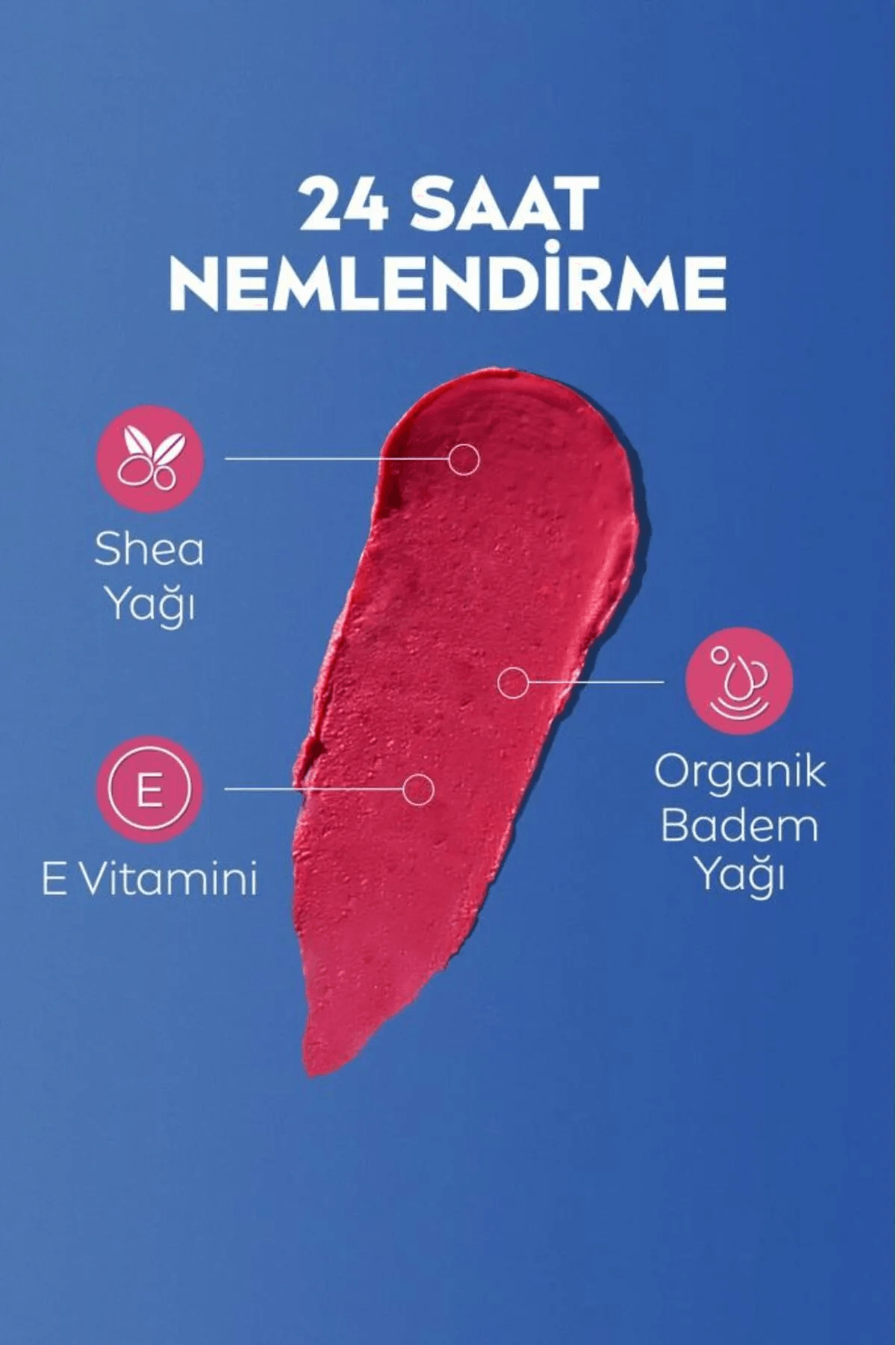 NIVEA Renkli Dudak Bakım Kremi Pembe 4,8gr