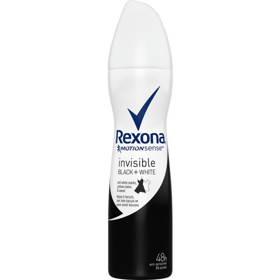 Rexona Women Invisible Black & White İz Bırakmayan Bayan Deodorant 150 ml