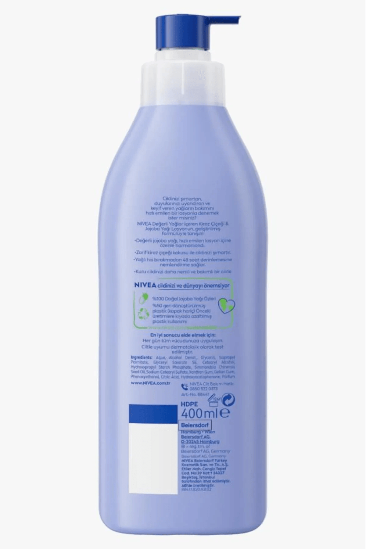 Nivea Kiraz Çiçeği & Jojoba Yağı Vücut Losyonu 400 ml