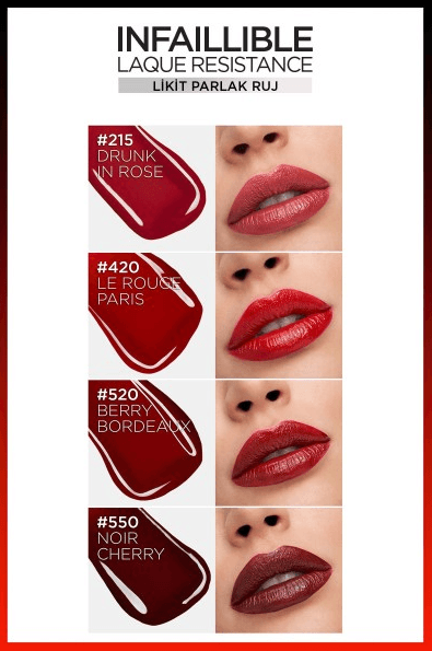 L'Oréal Paris Infaillible Laque Resistance Likit Parlak Ruj - 635 Worth It Medium