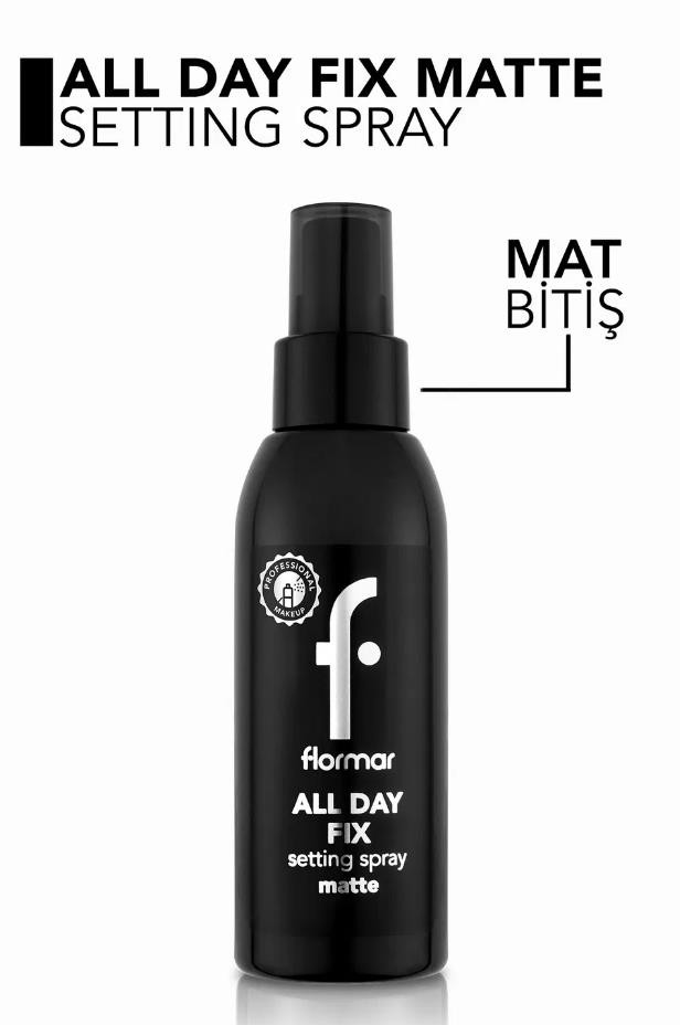 Flormar All Day Fix Mat Bitişli Makyaj Sabitleme Spreyi 