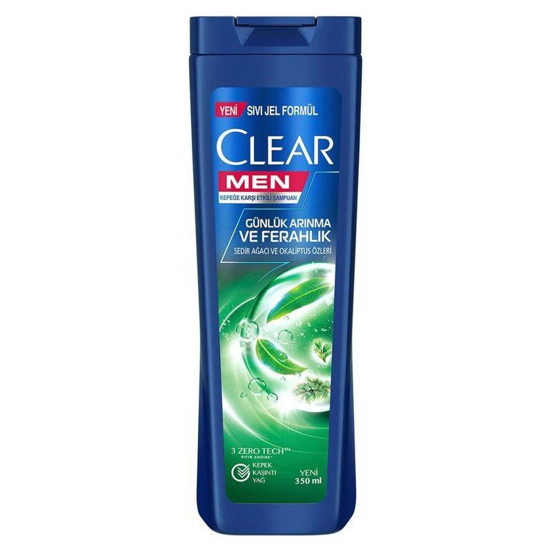 Clear Men Günlük Arınma ve Ferahlık Sedir Ağacı ve Okaliptus Özleri Şampuan 350 ml