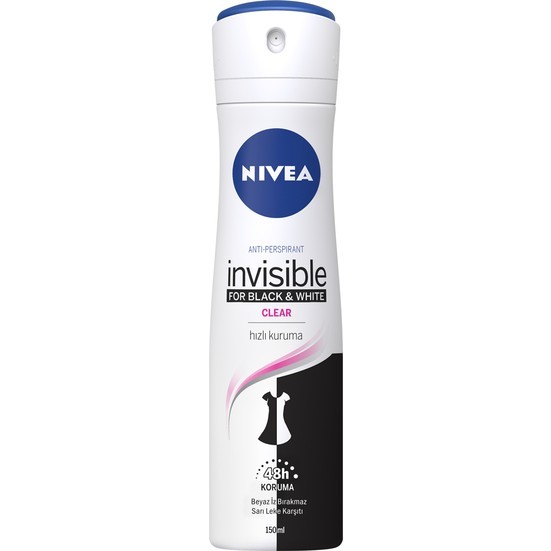 Nivea Deodorant Invisible Black&White Clear 150 ml