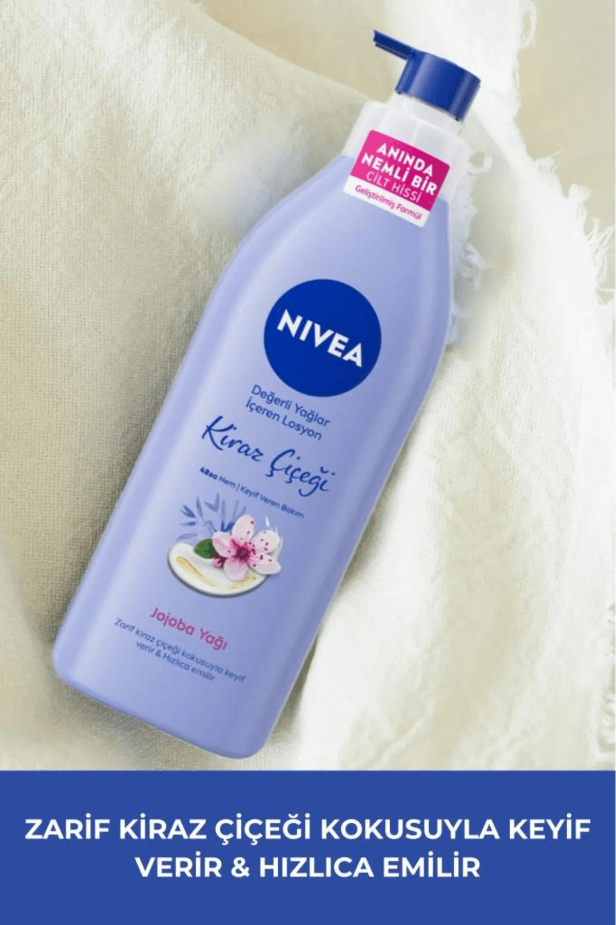 Nivea Kiraz Çiçeği & Jojoba Yağı Vücut Losyonu 400 ml