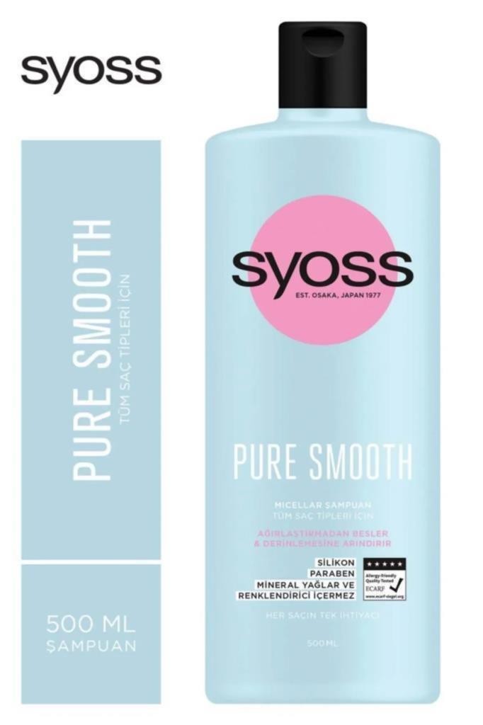 Syoss Pure Smooth Micellar Şampuan 550ml