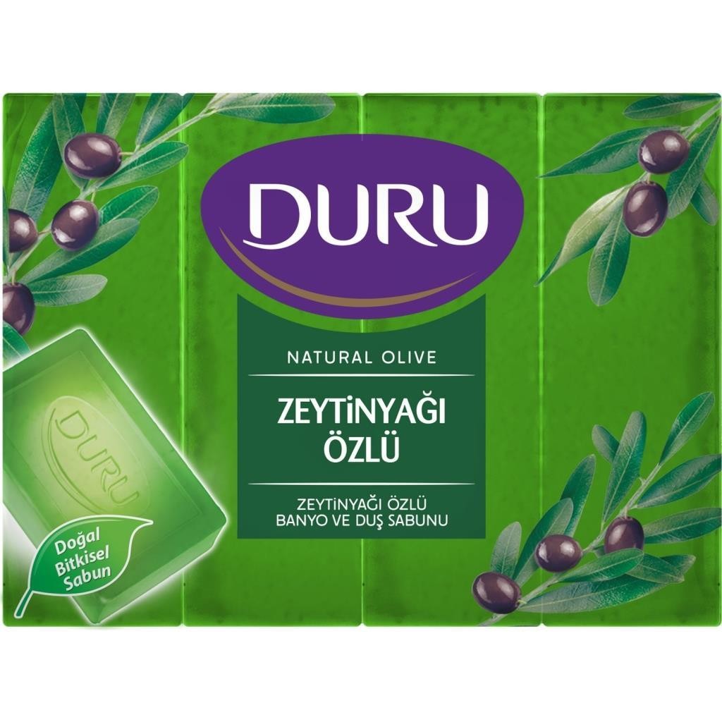 Duru Natural Olive Zeytinyağı Özlü Banyo ve Duş Sabunu 4x150 gr
