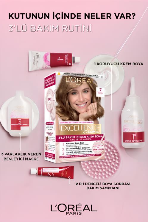 L’Oréal Paris Excellence Creme Saç Boyası 6.54 Açık Kızıl Kahve