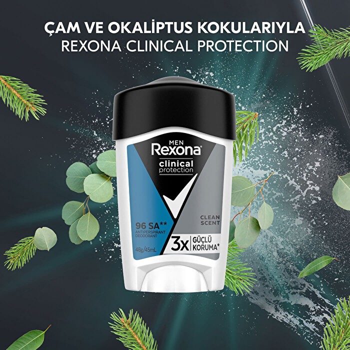 Rexona Clinical Protection Erkek Stick Deodorant 45 ml 